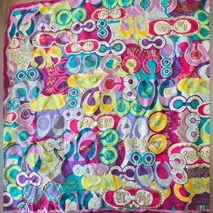 Coach "POPPY" 24" Silk Scarf. Rare